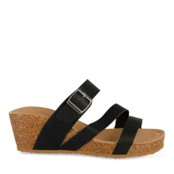 Mules NOIR Femme Motif Uni A Enfiler