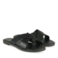 Mules NOIR Femme Motif Uni A Enfiler