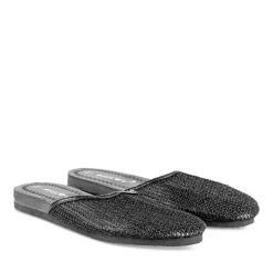 Mules NOIR Femme Motif Uni A Enfiler
