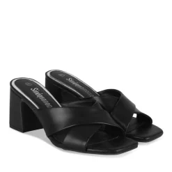 Mules NOIR Femme Motif Uni A Enfiler