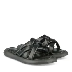 Mules NOIR Femme Motif Uni A Enfiler