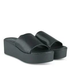 Mules NOIR Femme Motif Uni A Enfiler