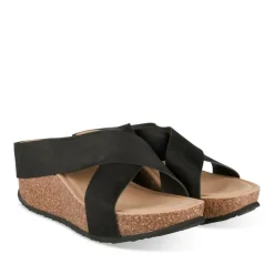 Mules NOIR Femme Motif Uni A Enfiler