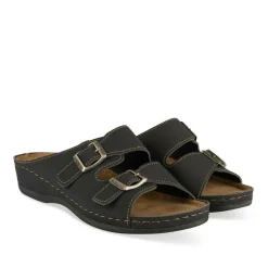 Mules NOIR Femme Motif Uni A Enfiler