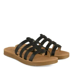 Mules NOIR Femme Motif Uni A Enfiler
