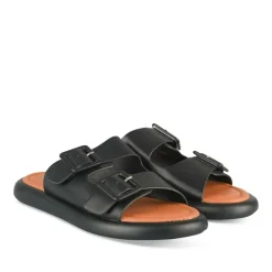 Mules NOIR Femme Motif Uni A Enfiler