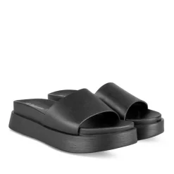 Mules NOIR Femme Motif Uni A Enfiler