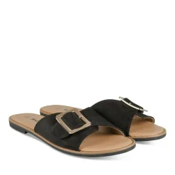 Mules NOIR Femme Motif Uni A Enfiler