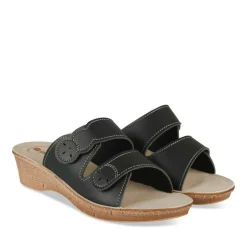Mules NOIR Femme Motif Uni A Enfiler