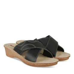 Mules NOIR Femme Motif Uni A Enfiler