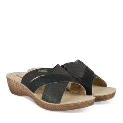 Mules NOIR Femme Motif Uni A Enfiler