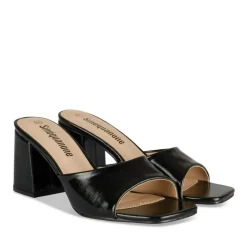 Mules NOIR Femme Motif Uni A Enfiler