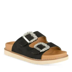Mules NOIR Femme Motif Uni A Enfiler