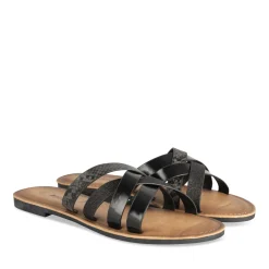 Mules NOIR Femme Motif Uni A Enfiler