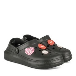 Mules NOIR Femme Motif Uni A Enfiler