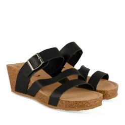 Mules NOIR Femme Motif Uni A Enfiler