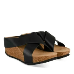 Mules NOIR Femme Motif Uni A Enfiler