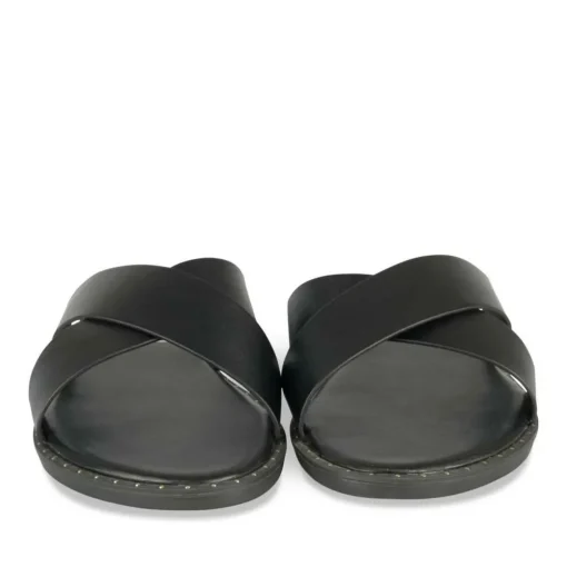 Mules NOIR Femme Motif Uni A Enfiler