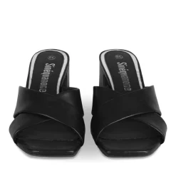 Mules NOIR Femme Motif Uni A Enfiler