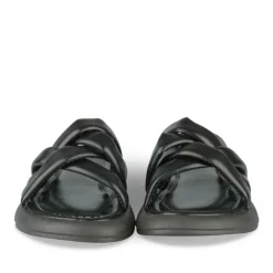 Mules NOIR Femme Motif Uni A Enfiler