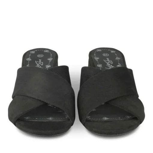 Mules NOIR Femme Motif Uni A Enfiler