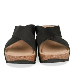 Mules NOIR Femme Motif Uni A Enfiler
