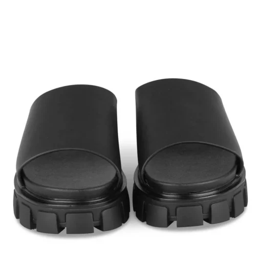 Mules NOIR Femme Motif Uni A Enfiler