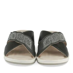 Mules NOIR Femme Motif Uni A Enfiler