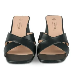 Mules NOIR Femme Motif Uni A Enfiler