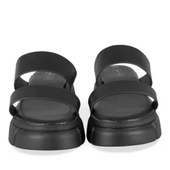 Mules NOIR Femme Motif Uni A Enfiler