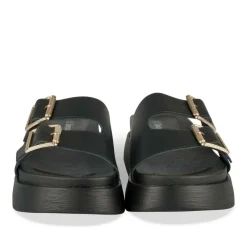 Mules NOIR Femme Motif Uni A Enfiler