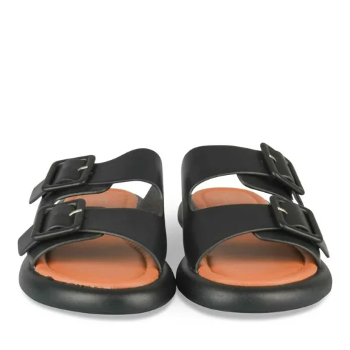 Mules NOIR Femme Motif Uni A Enfiler