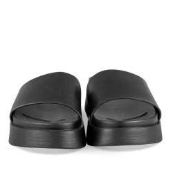 Mules NOIR Femme Motif Uni A Enfiler