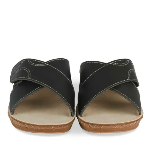 Mules NOIR Femme Motif Uni A Enfiler