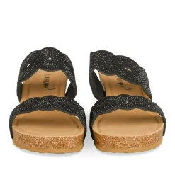 Mules NOIR Femme Motif Uni A Enfiler