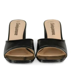 Mules NOIR Femme Motif Uni A Enfiler