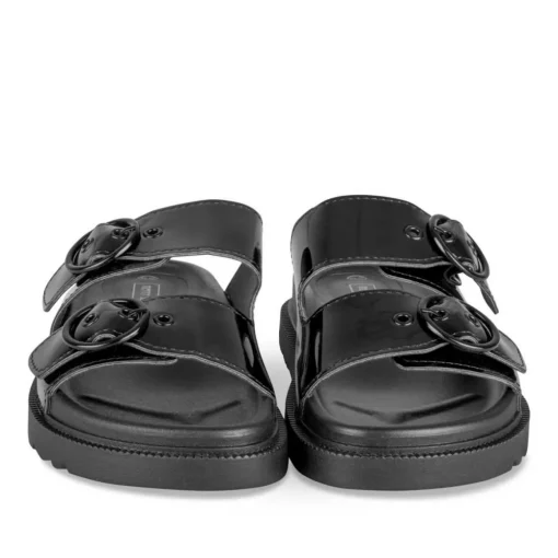 Mules NOIR Femme Motif Uni A Enfiler
