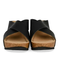 Mules NOIR Femme Motif Uni A Enfiler