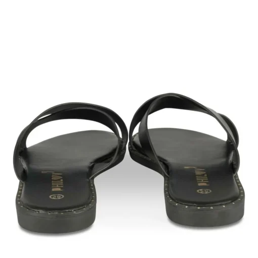 Mules NOIR Femme Motif Uni A Enfiler