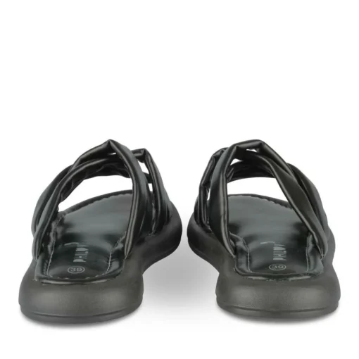Mules NOIR Femme Motif Uni A Enfiler