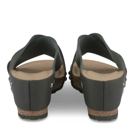 Mules NOIR Femme Motif Uni A Enfiler