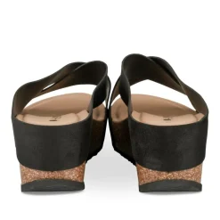 Mules NOIR Femme Motif Uni A Enfiler