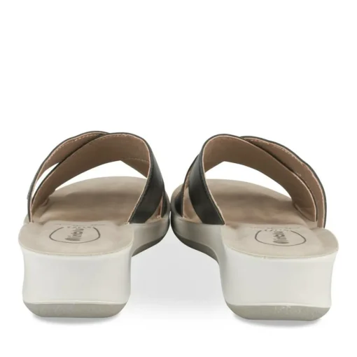 Mules NOIR Femme Motif Uni A Enfiler