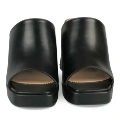 Mules NOIR Femme Motif Uni A Enfiler