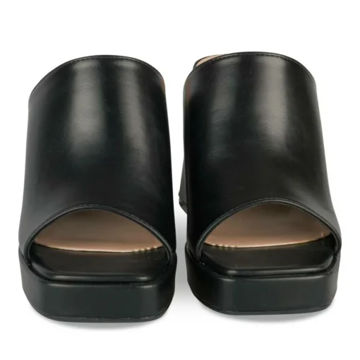 Mules NOIR Femme Motif Uni A Enfiler