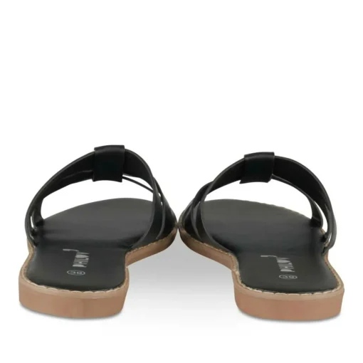 Mules NOIR Femme Motif Uni A Enfiler