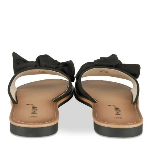 Mules NOIR Femme Motif Uni A Enfiler