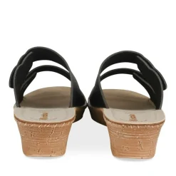 Mules NOIR Femme Motif Uni A Enfiler