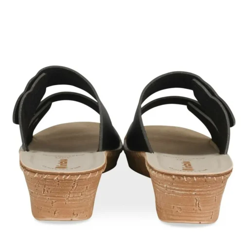 Mules NOIR Femme Motif Uni A Enfiler