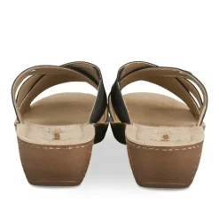 Mules NOIR Femme Motif Uni A Enfiler
